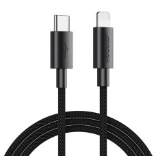 Cabo USB Tipo C durável Joyroom - Carregamento Rápido Relâmpago/Transferência de Dados 20W 2m Preto (S-2024M13)