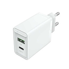 Vention Carregador de Parede, 1X USB Tipo-c 1X USB 20W, Branco Vention Carregador de Parede, 1X USB Tipo-c 1X USB 20W, Branco
